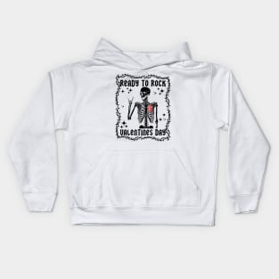 Ready To Rock Valentines Day Kids Hoodie